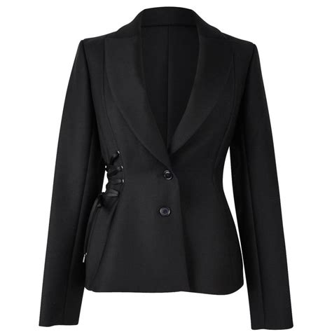 dior schwarze jacke|dior blazer damen.